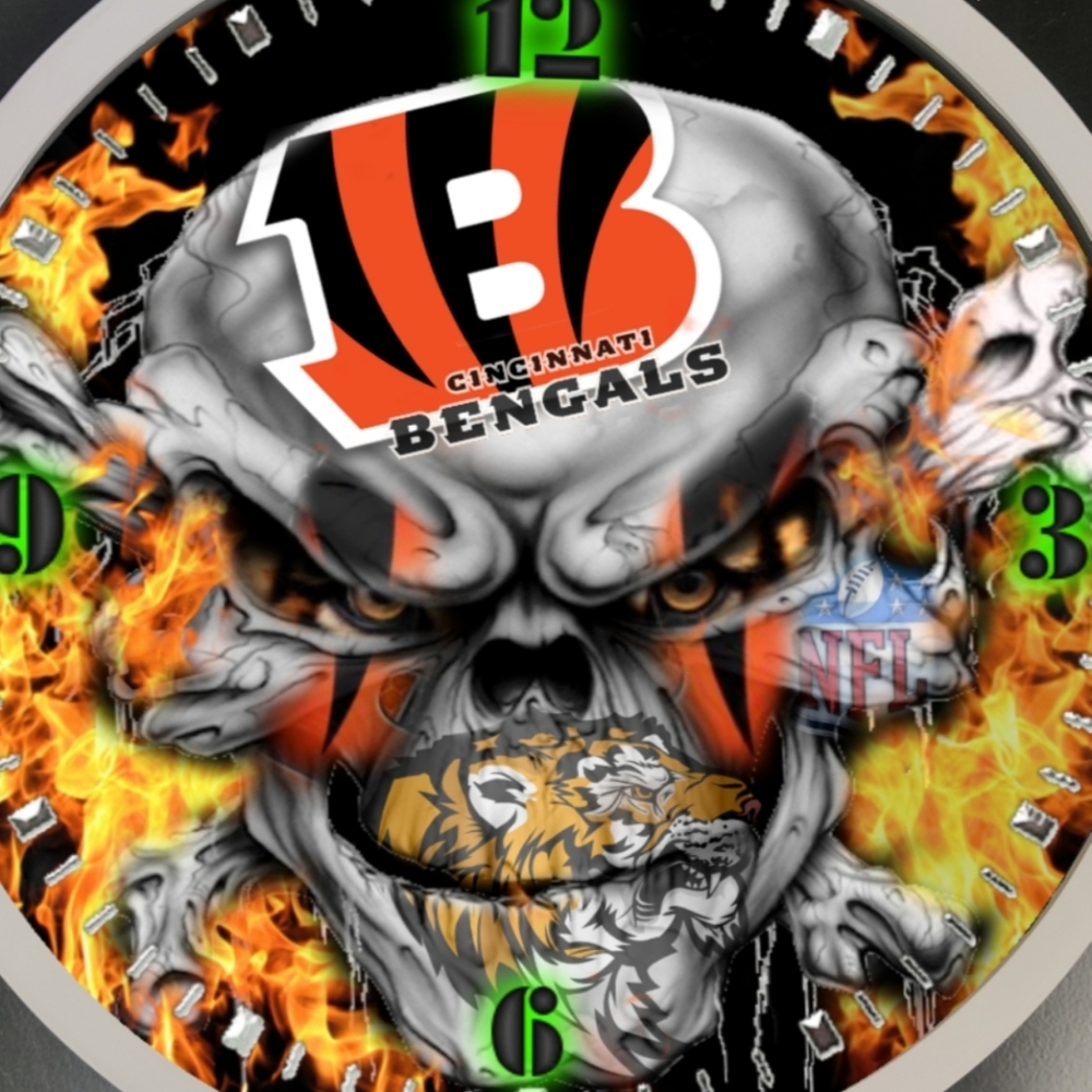 Cincinnati Bengals football clock